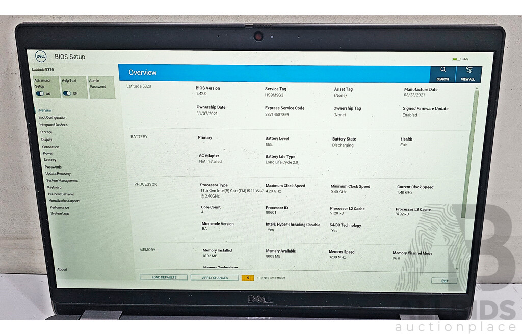 Dell Latitude 5320 11th Gen Intel Core I5 (1135G7) 2.40GHz-4.20GHz 4-Core CPU 13.3-Inch FHD Laptop