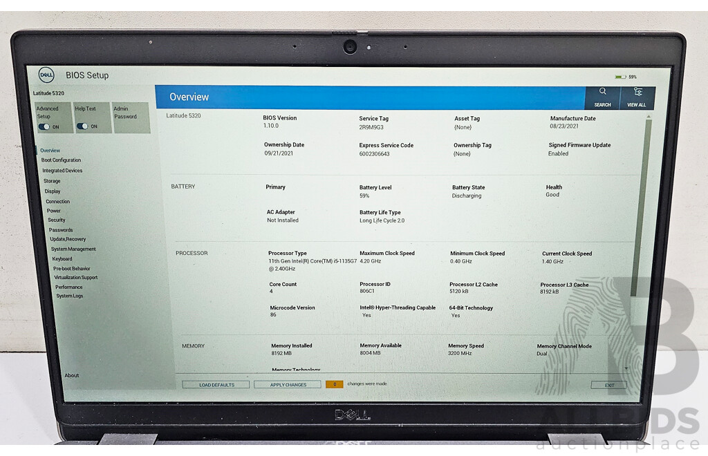 Dell Latitude 5320 11th Gen Intel Core I5 (1135G7) 2.40GHz-4.20GHz 4-Core CPU 13.3-Inch FHD Laptop