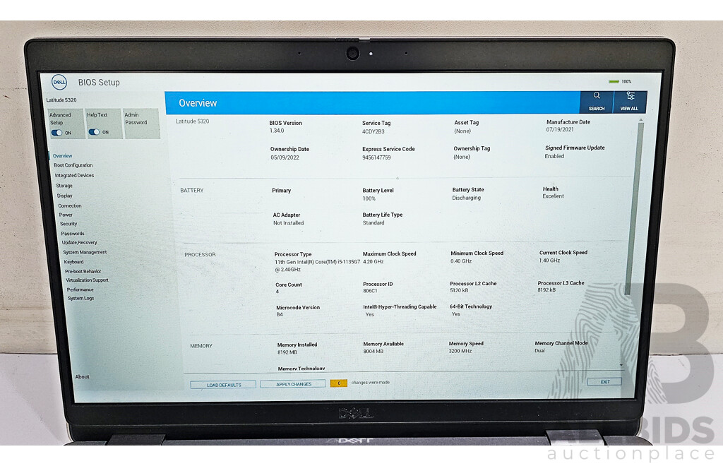 Dell Latitude 5320 11th Gen Intel Core I5 (1135G7) 2.40GHz-4.20GHz 4-Core CPU 13.3-Inch FHD Laptop