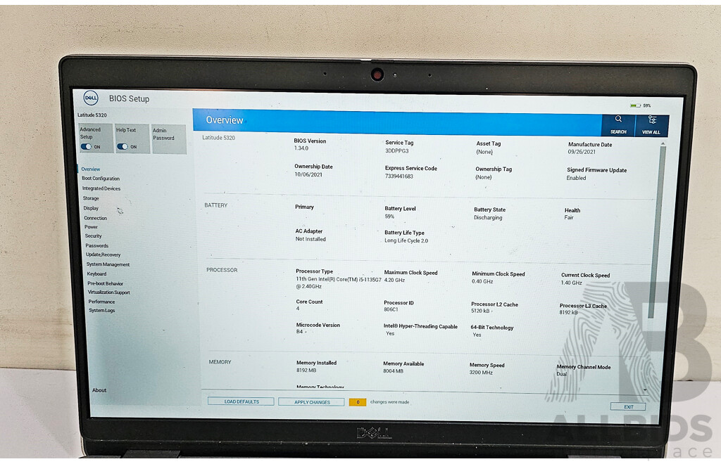 Dell Latitude 5320 11th Gen Intel Core I5 (1135G7) 2.40GHz-4.20GHz 4-Core CPU 13.3-Inch FHD Laptop
