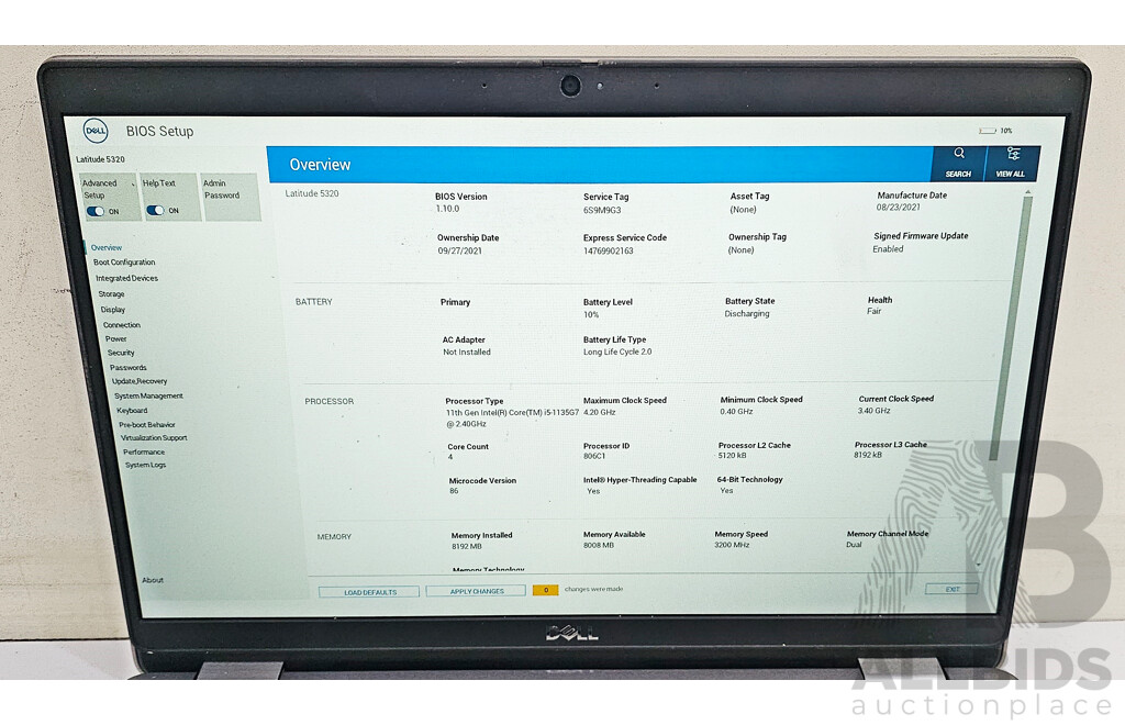 Dell Latitude 5320 11th Gen Intel Core I5 (1135G7) 2.40GHz-4.20GHz 4-Core CPU 13.3-Inch FHD Laptop