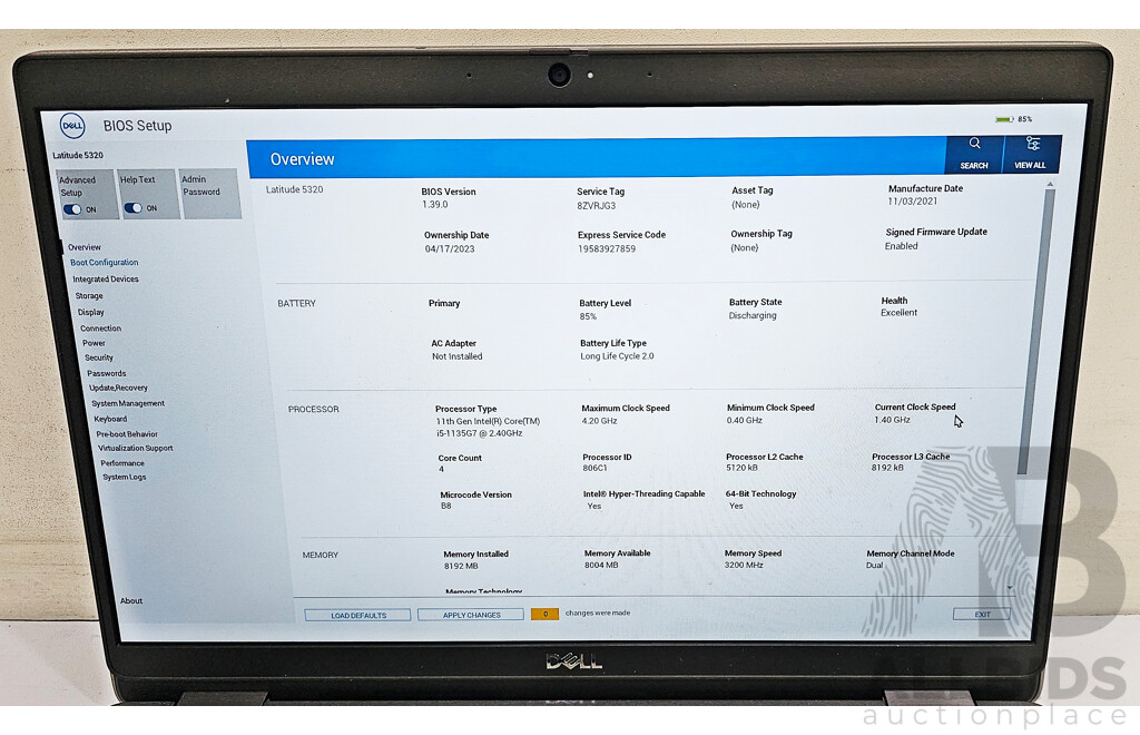 Dell Latitude 5320 11th Gen Intel Core I5 (1135G7) 2.40GHz-4.20GHz 4-Core CPU 13.3-Inch FHD Laptop