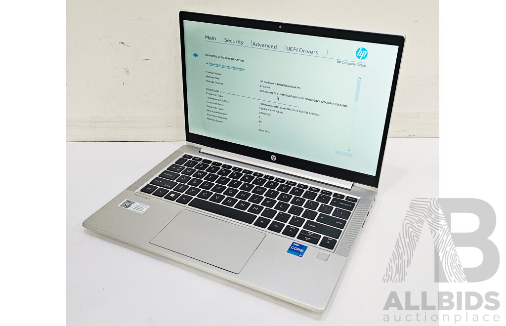 HP ProBook 430 G8 11th Gen Intel Core I5 (1135G7) 2.40GHz-4.20GHz 4-Core CPU 13.3-Inch FHD Laptop