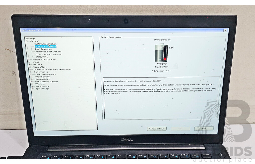 Dell Latitude 7490 Intel Core i5 (8250U) 1.60GHz-3.40GHz 4-Core CPU 14-Inch FHD Laptop