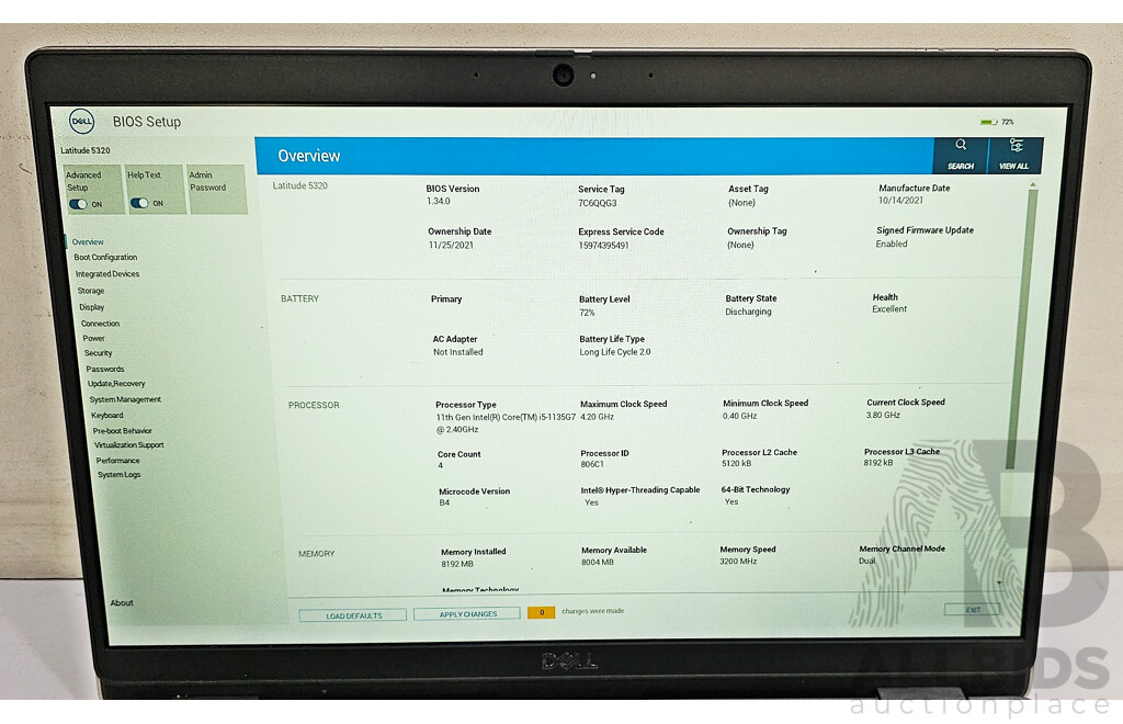 Dell Latitude 5320 11th Gen Intel Core I5 (1135G7) 2.40GHz-4.20GHz 4-Core CPU 13.3-Inch FHD Laptop