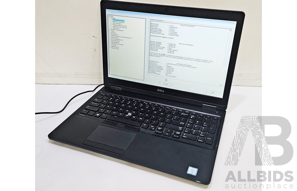Dell Latitude 5580 Intel Core i5 (7200U) 2.50GHz-3.10GHz 2-Core CPU 15-Inch Laptop