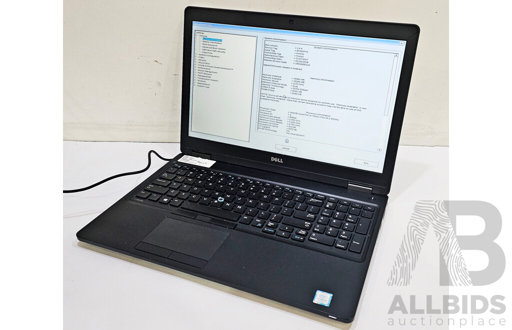 Dell Latitude 5580 Intel Core i5 (7200U) 2.50GHz-3.10GHz 2-Core CPU 15-Inch Laptop