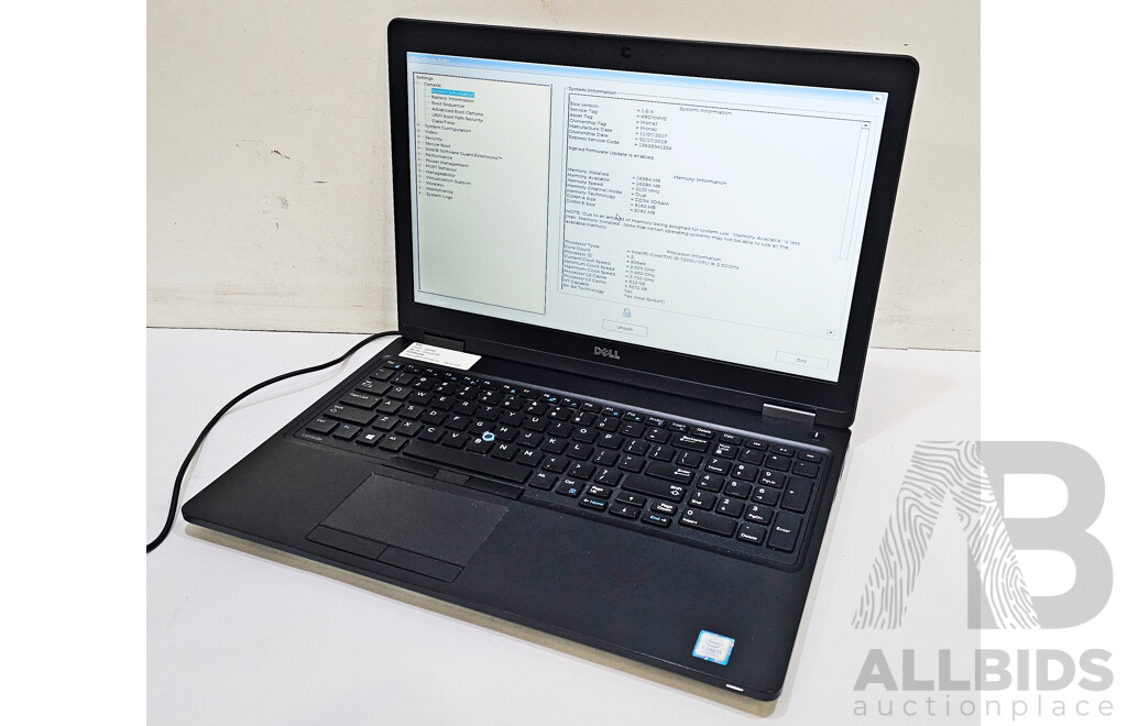 Dell Latitude 5580 Intel Core i5 (7200U) 2.50GHz-3.10GHz 2-Core CPU 15-Inch Laptop
