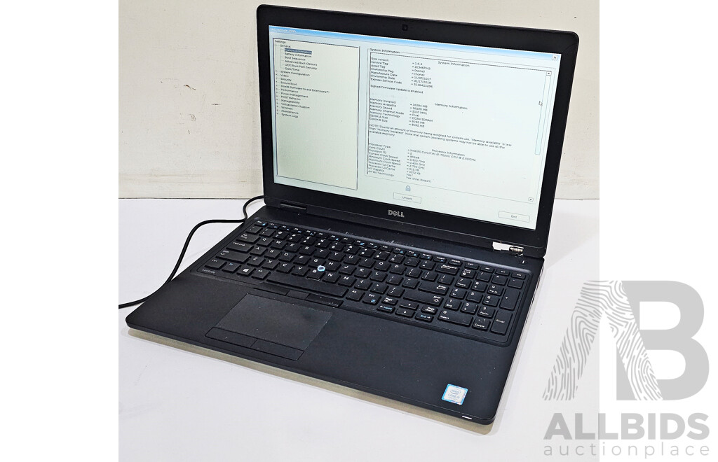Dell Latitude 5580 Intel Core i5 (7200U) 2.50GHz-3.10GHz 2-Core CPU 15-Inch Laptop