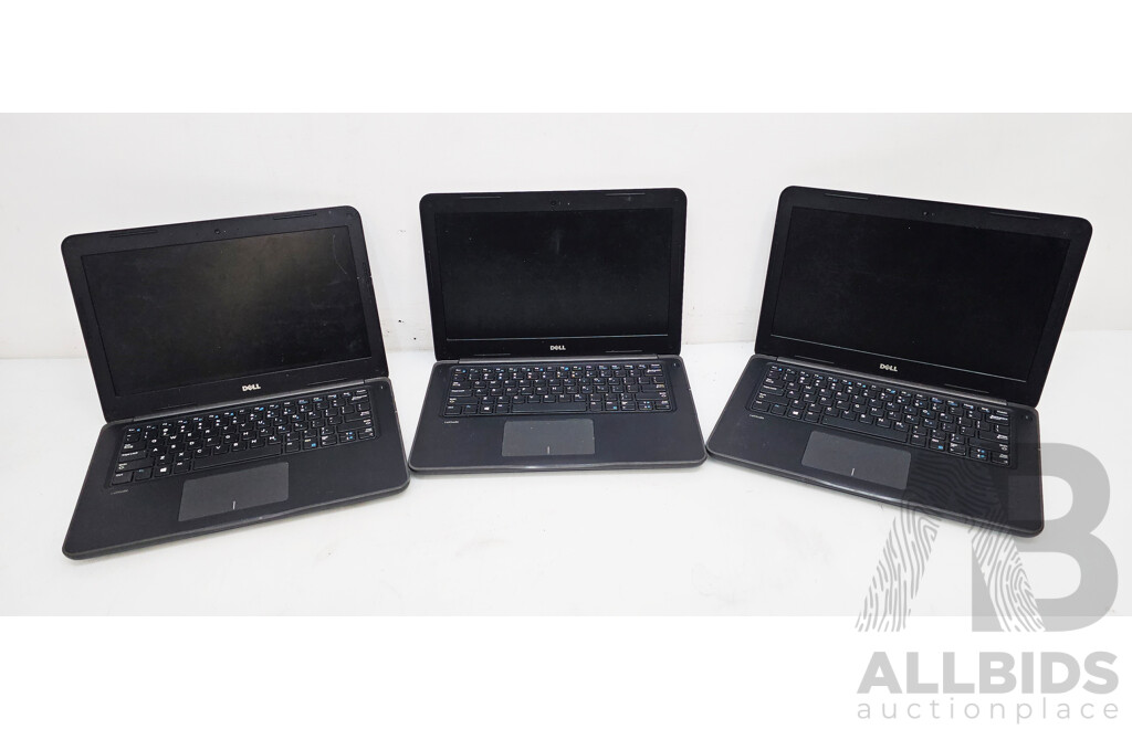 Dell Latitude 3380 Intel Core I3 (6006U) 2.00GHz 2-Core CPU 13.3-Inch Laptop - Lot of Three