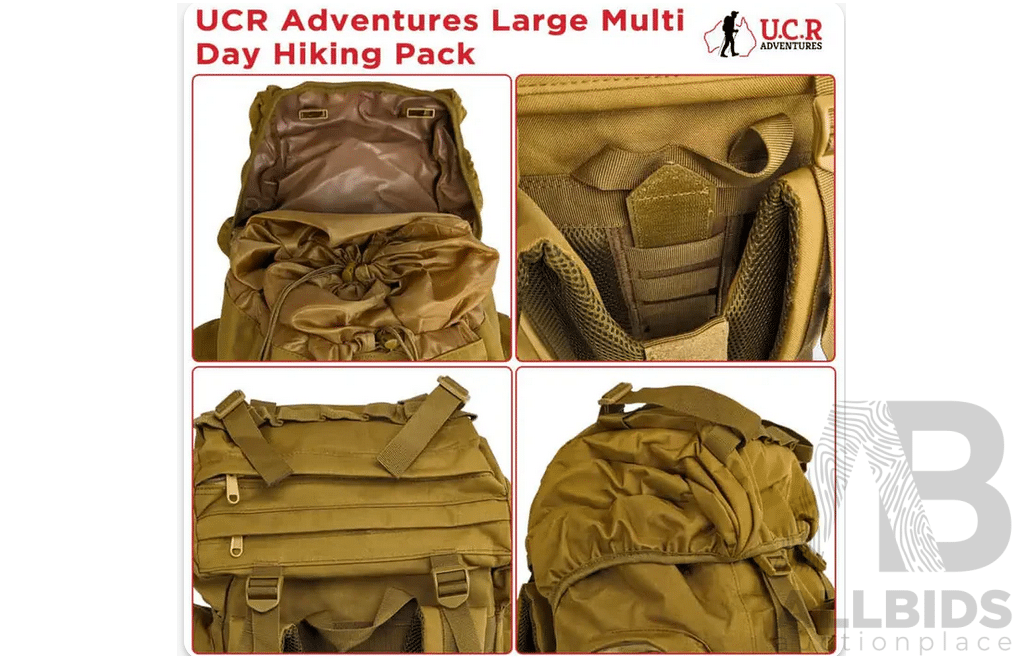 U.C.R Adventures Large Backpack - Lot of 6 -ORP $660