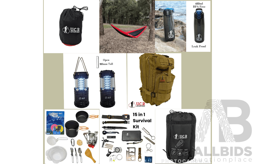 U.C.R Adventures Hiking Essentials Package 2 - ORP $ 384.99