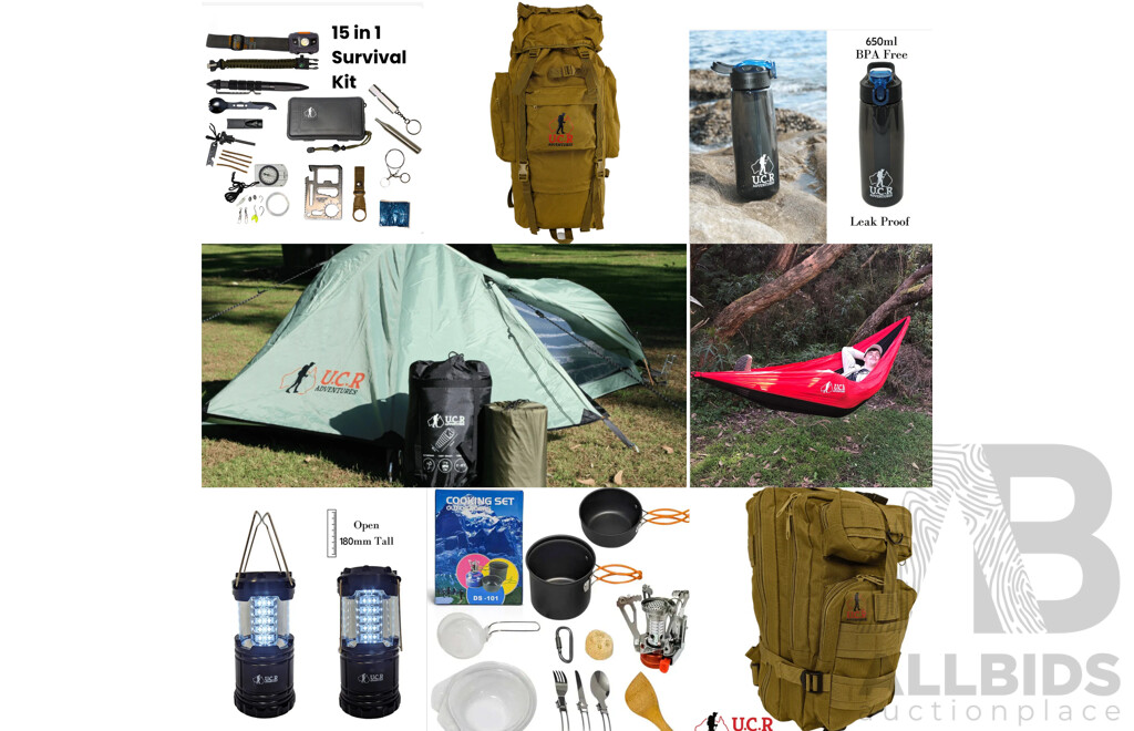 U.C.R Adventures Hiking Essentials Package 8 - ORP $ 719.99
