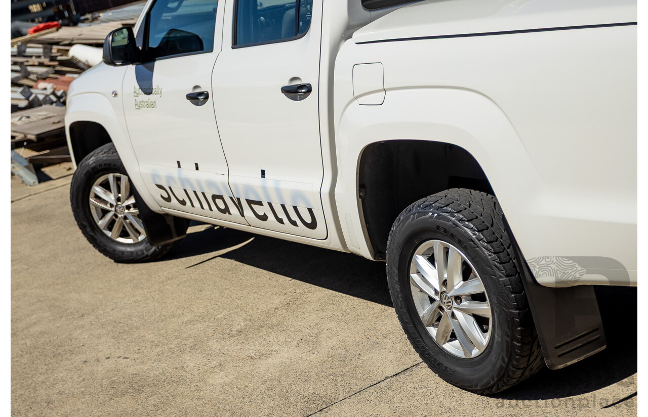 08/2015 Volkswagen Amarok TDI420 2H MY15 Dual Cab Utility White Turbo Diesel 2.0L