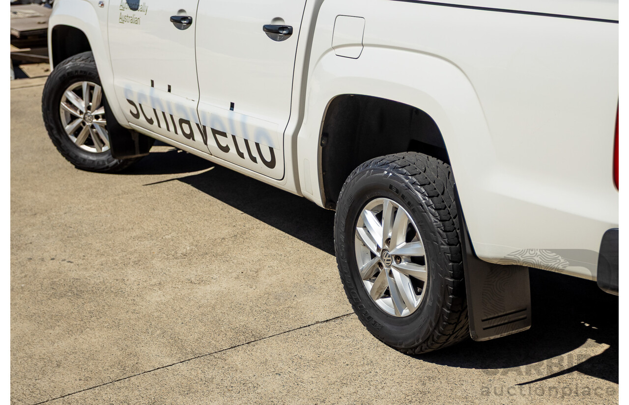 08/2015 Volkswagen Amarok TDI420 2H MY15 Dual Cab Utility White Turbo Diesel 2.0L