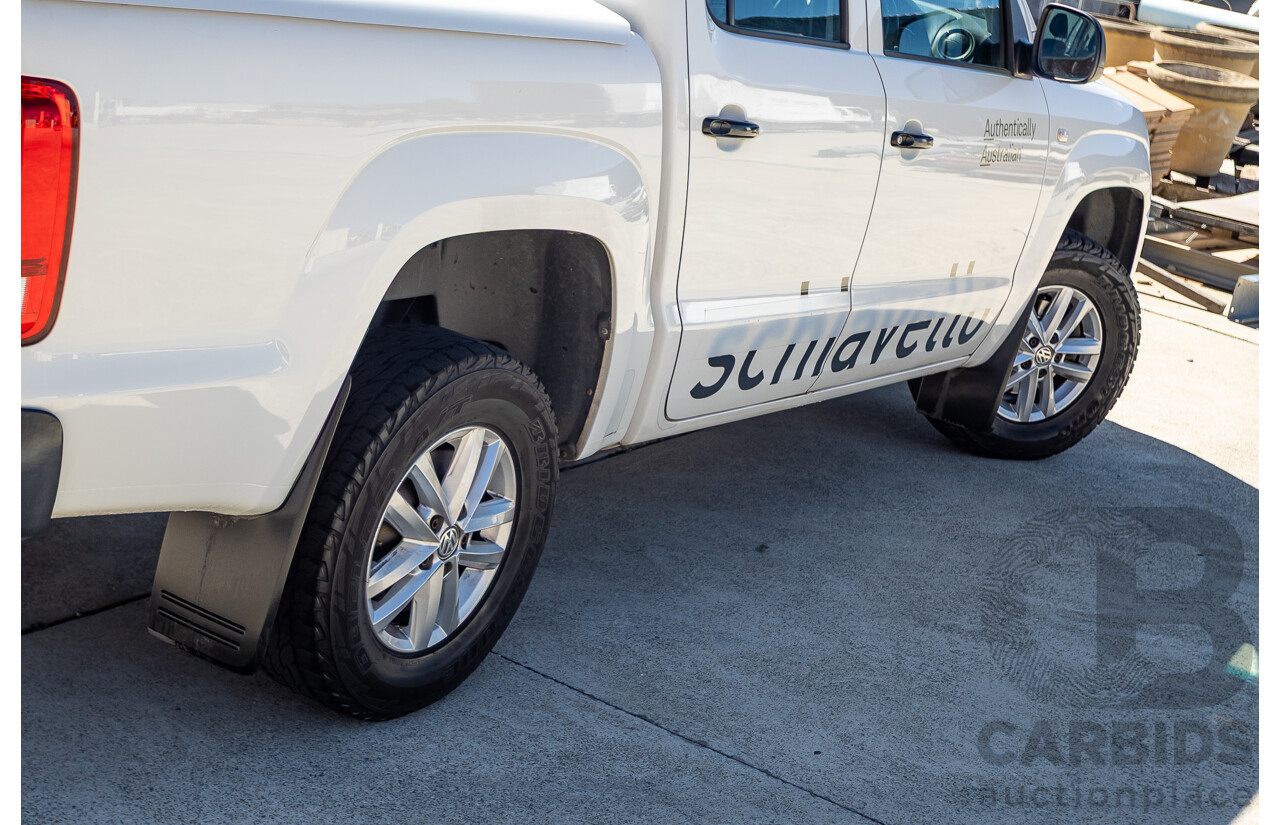 08/2015 Volkswagen Amarok TDI420 2H MY15 Dual Cab Utility White Turbo Diesel 2.0L