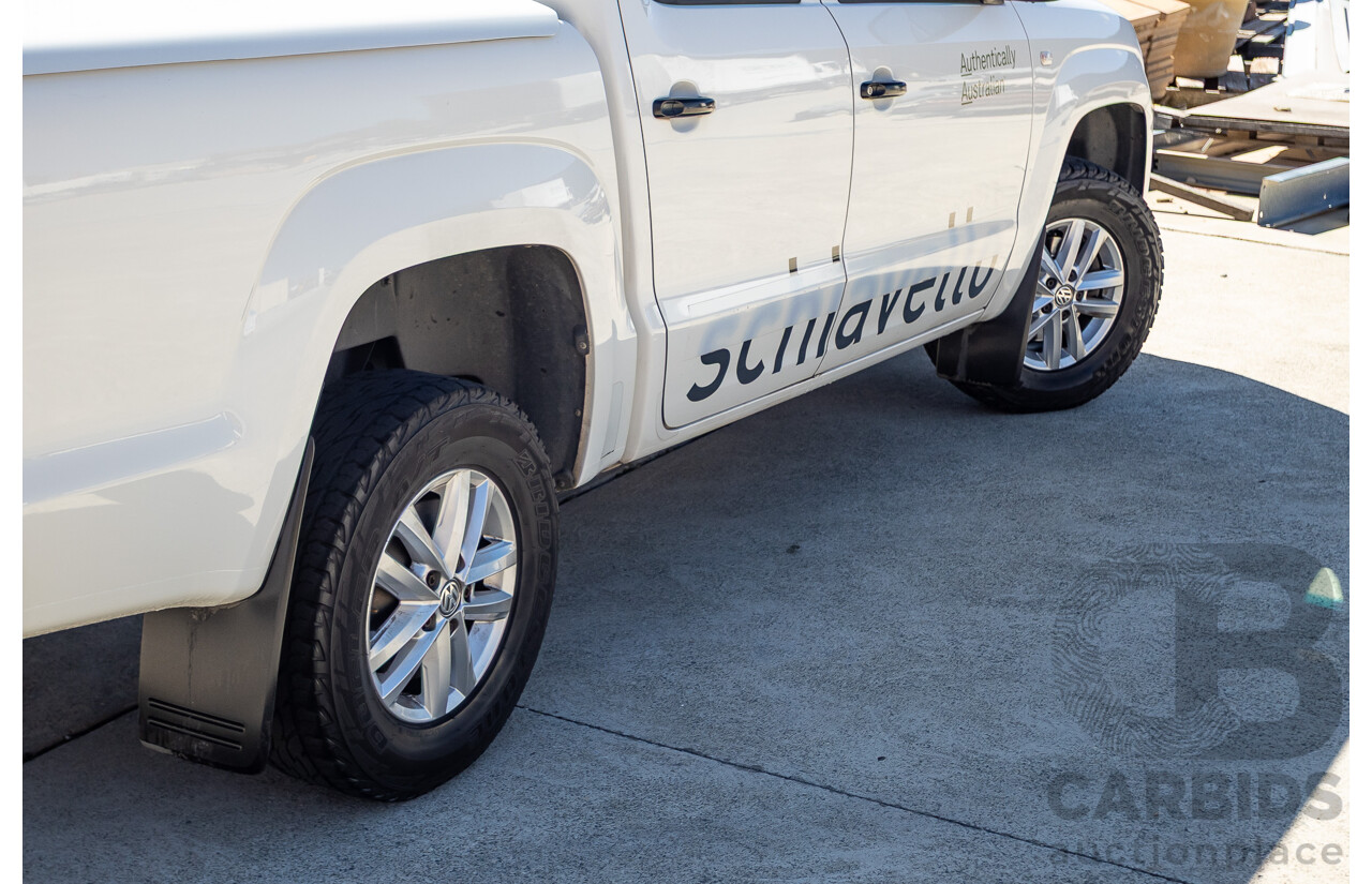 08/2015 Volkswagen Amarok TDI420 2H MY15 Dual Cab Utility White Turbo Diesel 2.0L