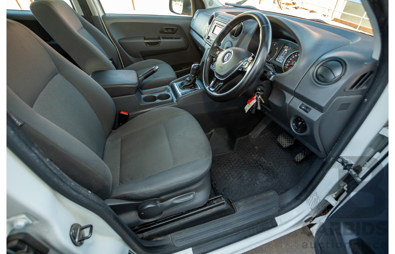 08/2015 Volkswagen Amarok TDI420 2H MY15 Dual Cab Utility White Turbo Diesel 2.0L