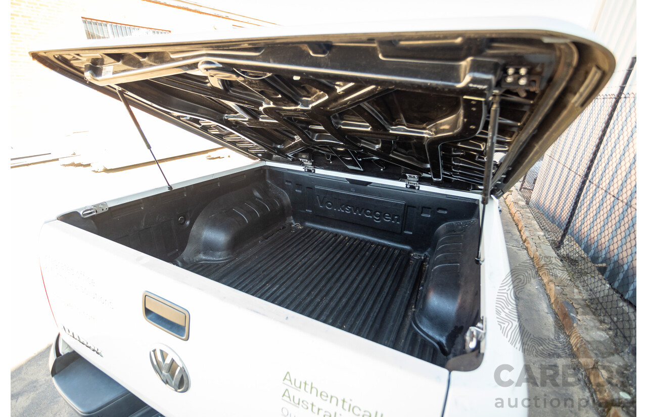 08/2015 Volkswagen Amarok TDI420 2H MY15 Dual Cab Utility White Turbo Diesel 2.0L