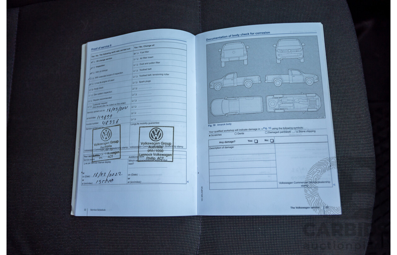 08/2015 Volkswagen Amarok TDI420 2H MY15 Dual Cab Utility White Turbo Diesel 2.0L