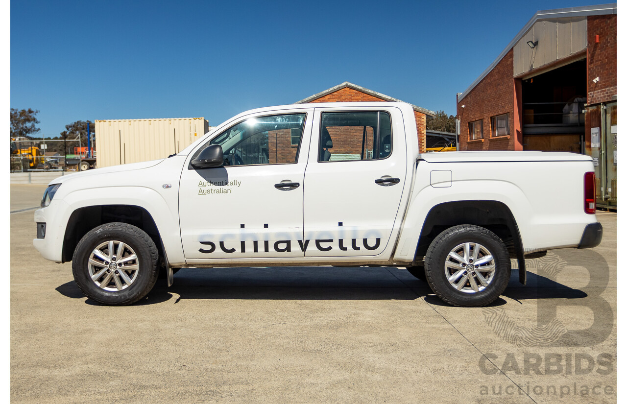 08/2015 Volkswagen Amarok TDI420 2H MY15 Dual Cab Utility White Turbo Diesel 2.0L