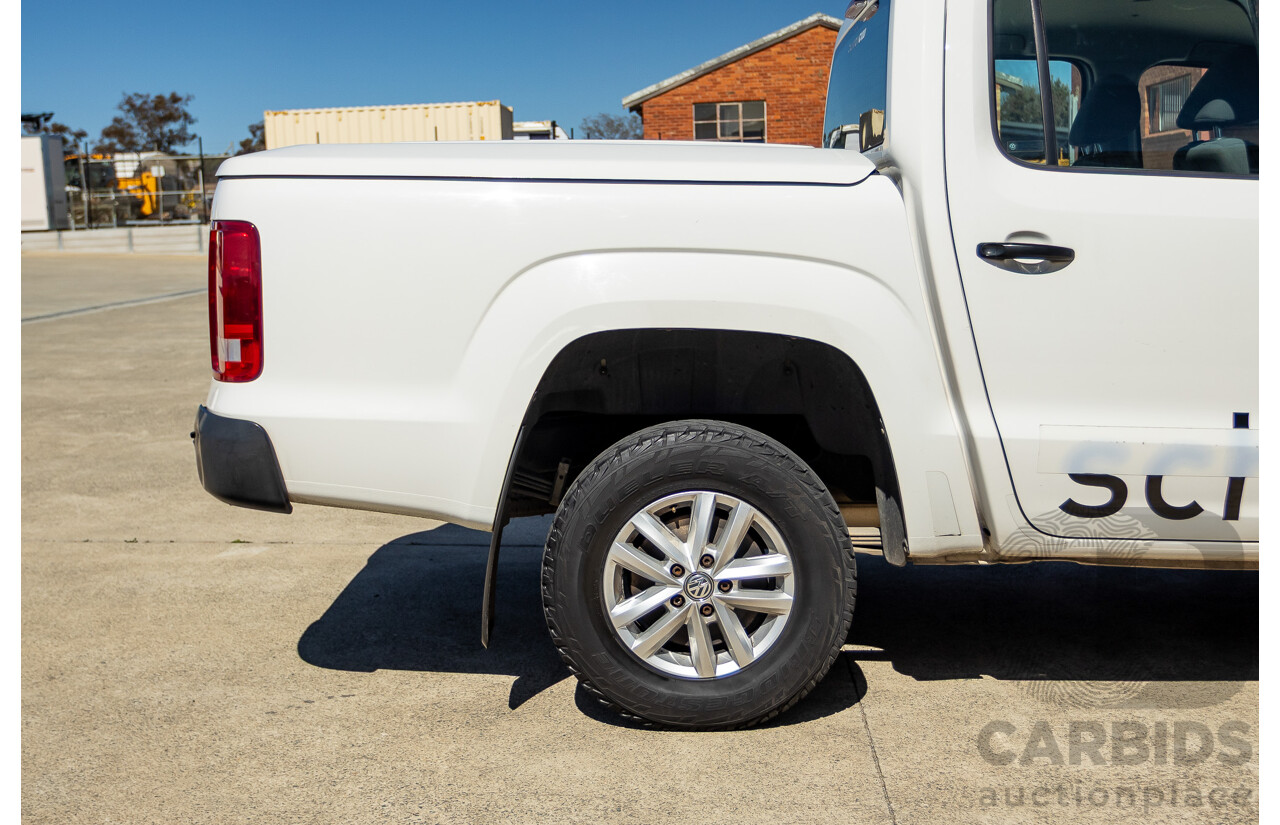 08/2015 Volkswagen Amarok TDI420 2H MY15 Dual Cab Utility White Turbo Diesel 2.0L