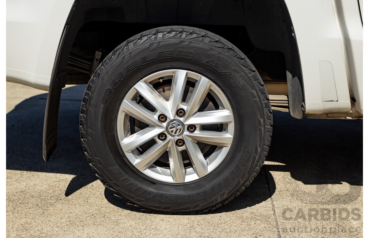 08/2015 Volkswagen Amarok TDI420 2H MY15 Dual Cab Utility White Turbo Diesel 2.0L