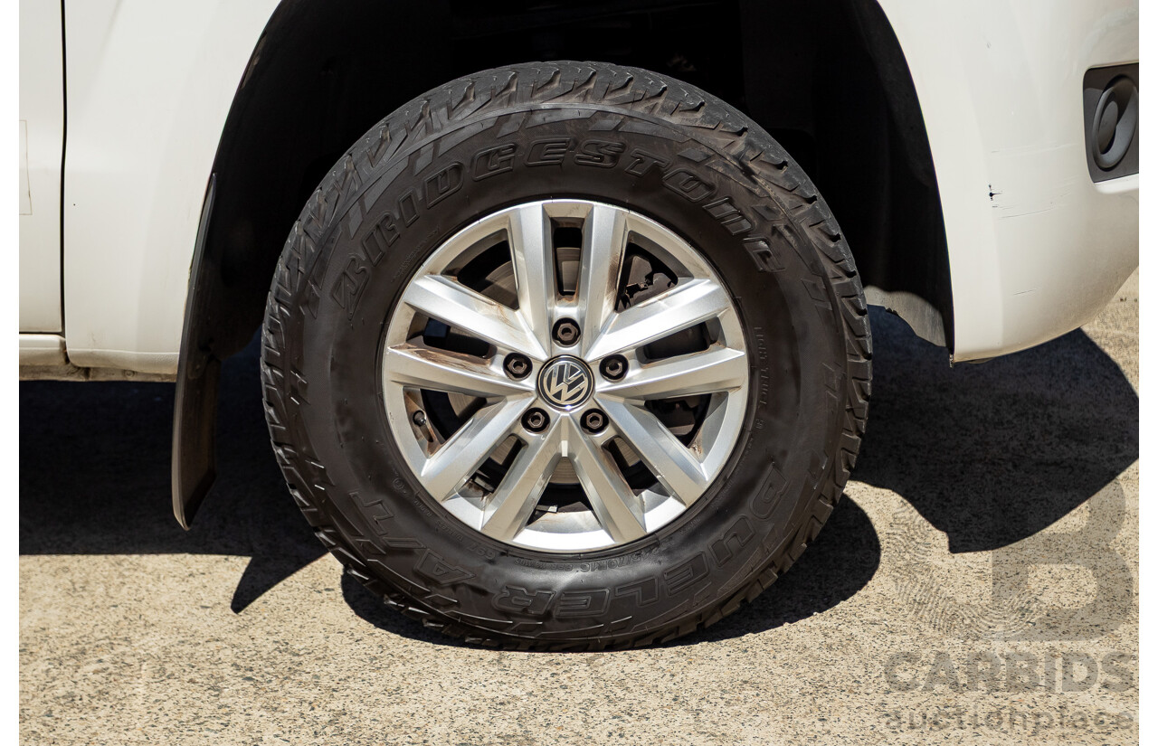 08/2015 Volkswagen Amarok TDI420 2H MY15 Dual Cab Utility White Turbo Diesel 2.0L