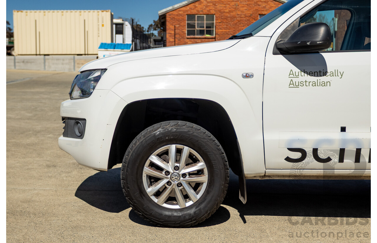 08/2015 Volkswagen Amarok TDI420 2H MY15 Dual Cab Utility White Turbo Diesel 2.0L