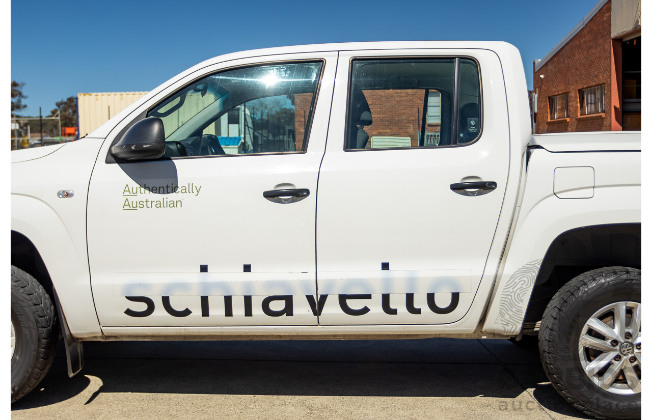 08/2015 Volkswagen Amarok TDI420 2H MY15 Dual Cab Utility White Turbo Diesel 2.0L