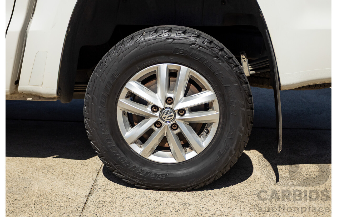 08/2015 Volkswagen Amarok TDI420 2H MY15 Dual Cab Utility White Turbo Diesel 2.0L