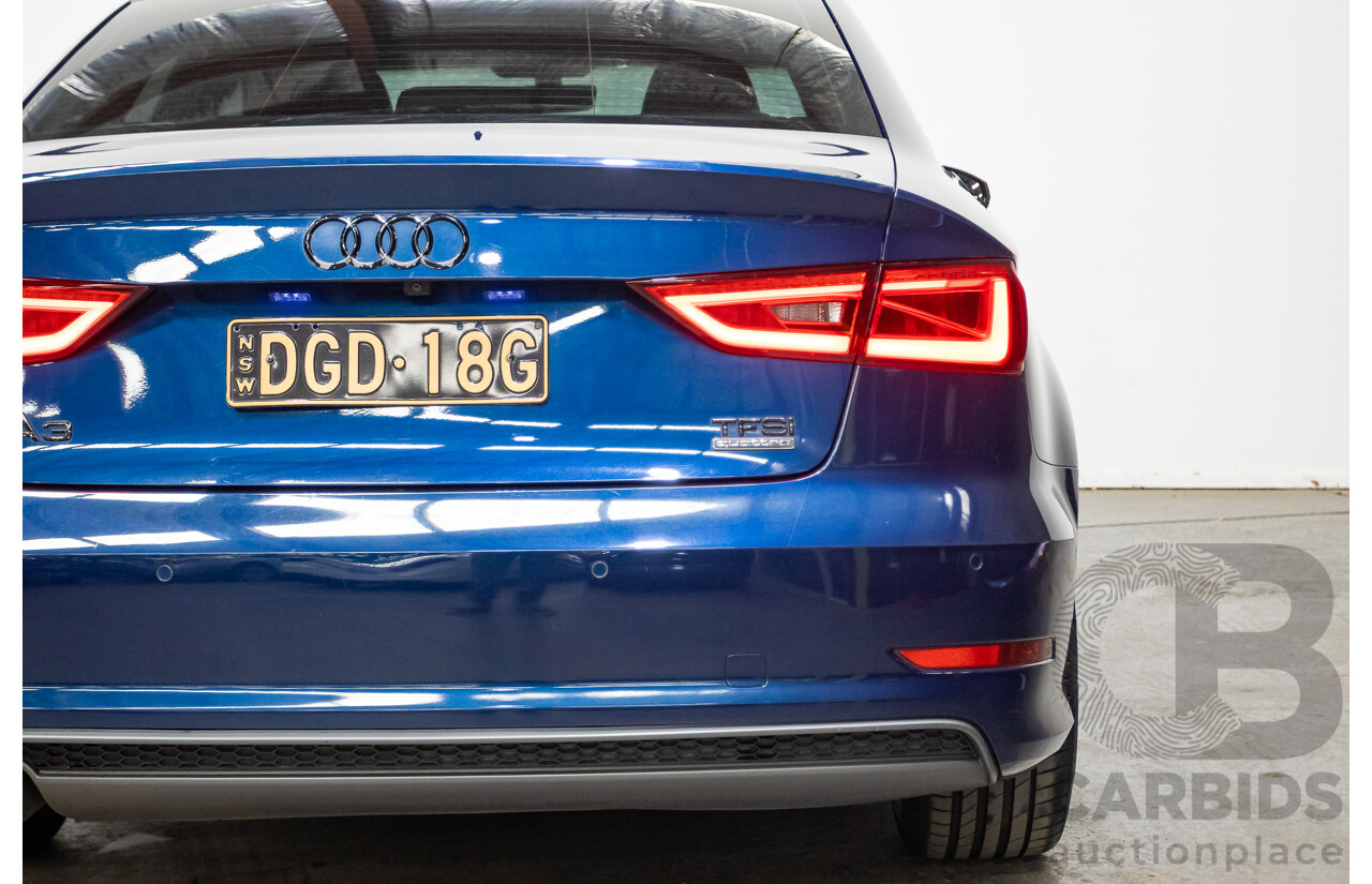 03/2016 Audi A3 1.8 TFSI Ambition Quattro (AWD) 8V MY16 4D Sedan Scuba Blue Metallic Turbo 1.8L
