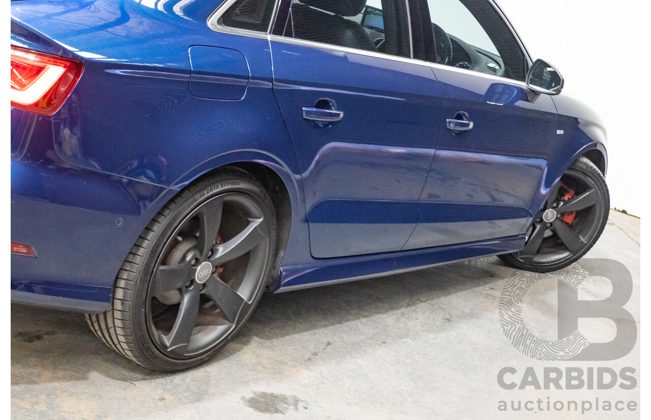03/2016 Audi A3 1.8 TFSI Ambition Quattro (AWD) 8V MY16 4D Sedan Scuba Blue Metallic Turbo 1.8L