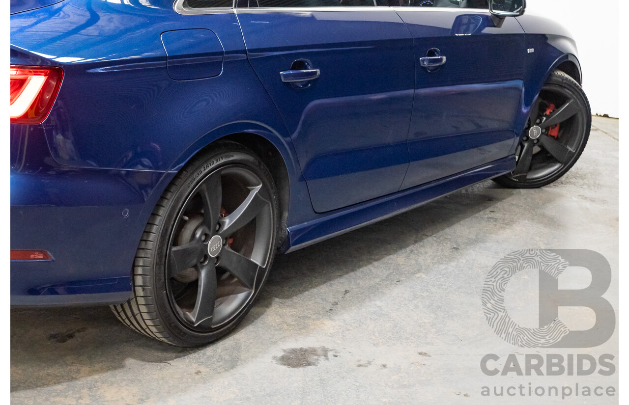 03/2016 Audi A3 1.8 TFSI Ambition Quattro (AWD) 8V MY16 4D Sedan Scuba Blue Metallic Turbo 1.8L
