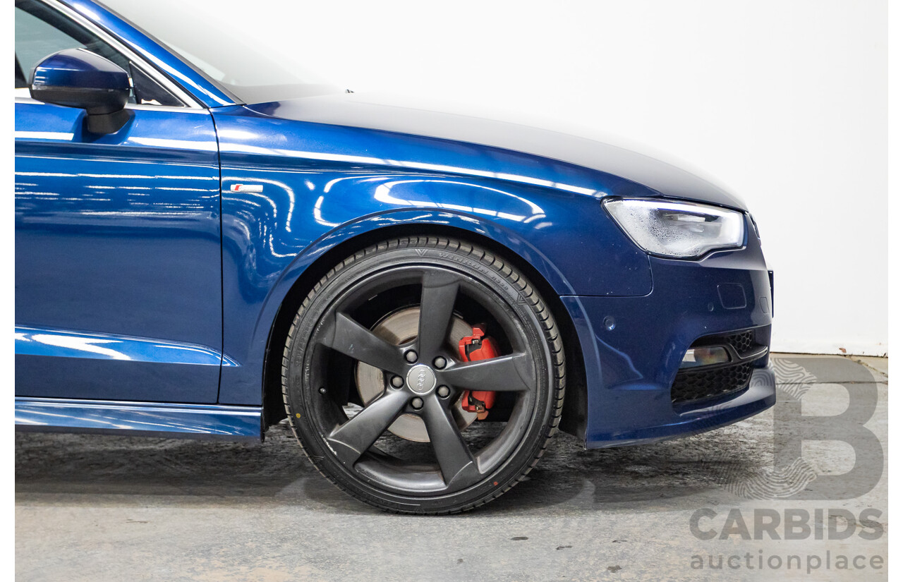 03/2016 Audi A3 1.8 TFSI Ambition Quattro (AWD) 8V MY16 4D Sedan Scuba Blue Metallic Turbo 1.8L