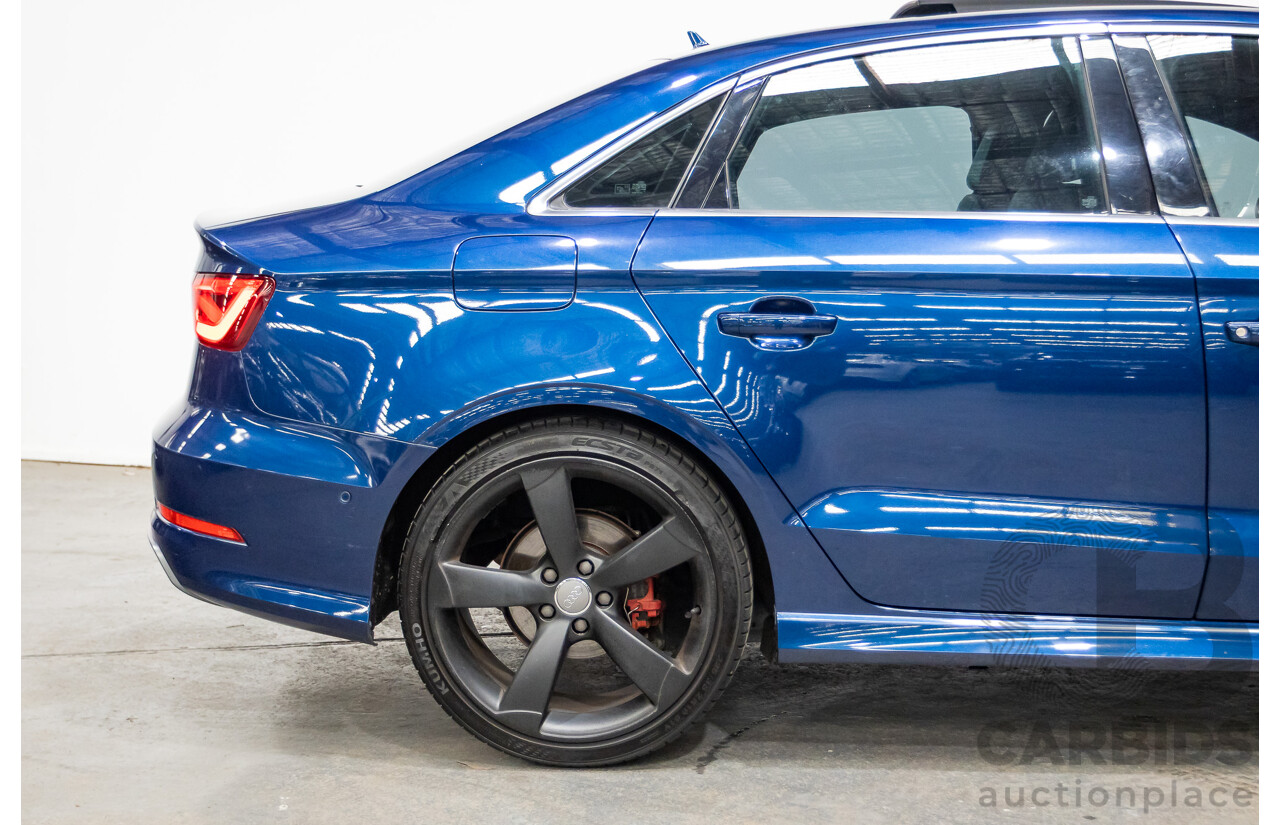 03/2016 Audi A3 1.8 TFSI Ambition Quattro (AWD) 8V MY16 4D Sedan Scuba Blue Metallic Turbo 1.8L