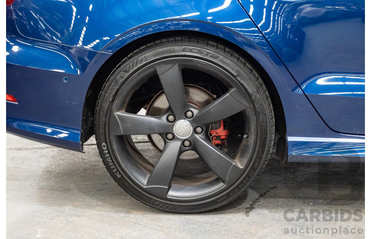 03/2016 Audi A3 1.8 TFSI Ambition Quattro (AWD) 8V MY16 4D Sedan Scuba Blue Metallic Turbo 1.8L