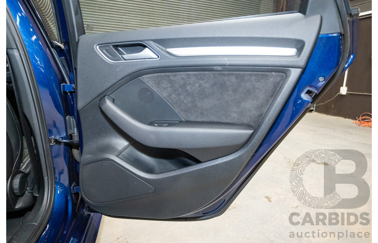 03/2016 Audi A3 1.8 TFSI Ambition Quattro (AWD) 8V MY16 4D Sedan Scuba Blue Metallic Turbo 1.8L