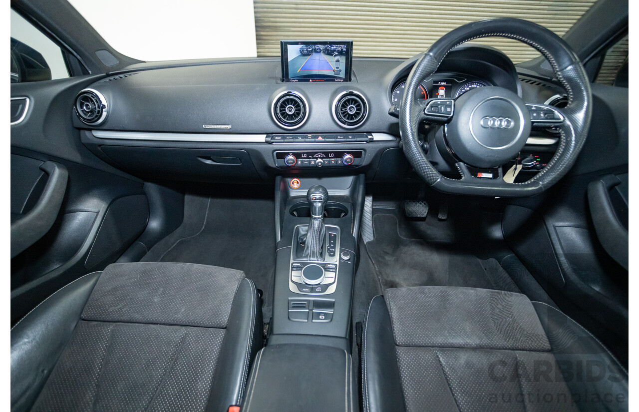 03/2016 Audi A3 1.8 TFSI Ambition Quattro (AWD) 8V MY16 4D Sedan Scuba Blue Metallic Turbo 1.8L