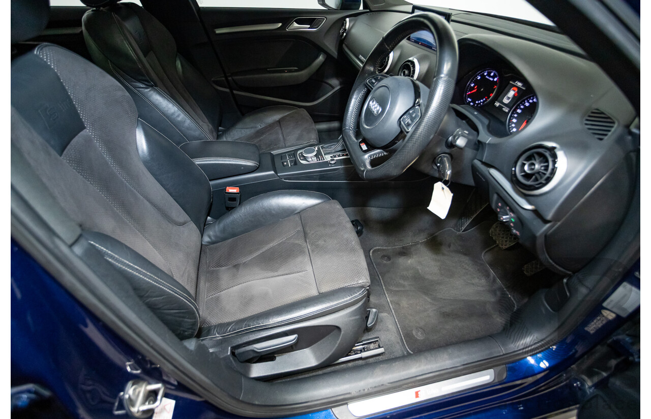03/2016 Audi A3 1.8 TFSI Ambition Quattro (AWD) 8V MY16 4D Sedan Scuba Blue Metallic Turbo 1.8L