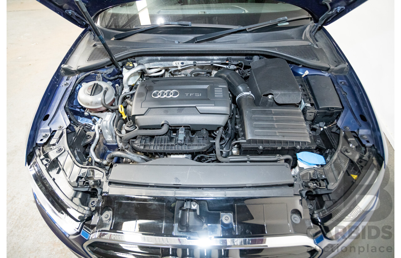 03/2016 Audi A3 1.8 TFSI Ambition Quattro (AWD) 8V MY16 4D Sedan Scuba Blue Metallic Turbo 1.8L