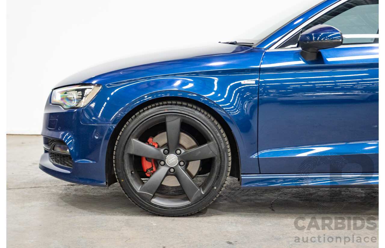 03/2016 Audi A3 1.8 TFSI Ambition Quattro (AWD) 8V MY16 4D Sedan Scuba Blue Metallic Turbo 1.8L