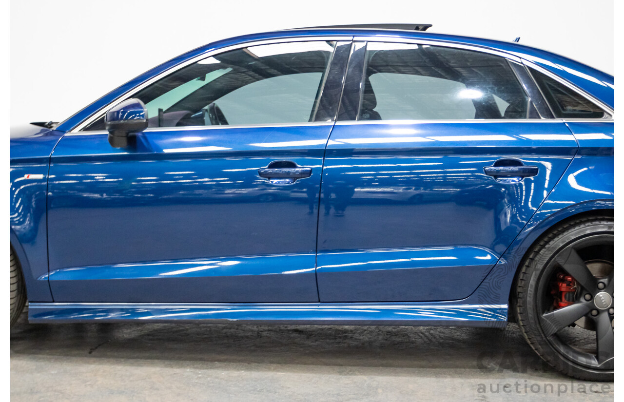 03/2016 Audi A3 1.8 TFSI Ambition Quattro (AWD) 8V MY16 4D Sedan Scuba Blue Metallic Turbo 1.8L
