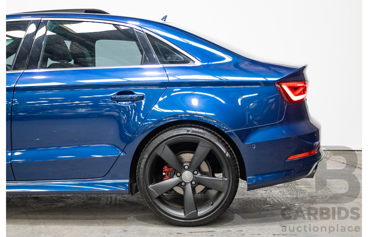 03/2016 Audi A3 1.8 TFSI Ambition Quattro (AWD) 8V MY16 4D Sedan Scuba Blue Metallic Turbo 1.8L