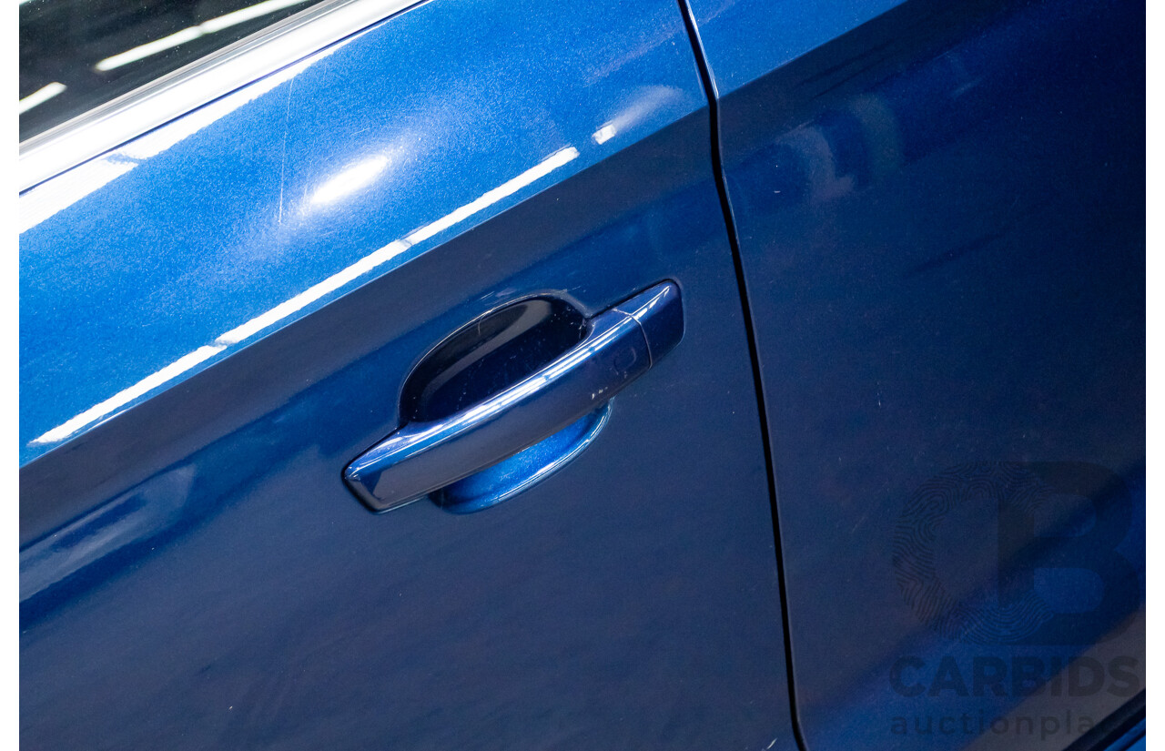 03/2016 Audi A3 1.8 TFSI Ambition Quattro (AWD) 8V MY16 4D Sedan Scuba Blue Metallic Turbo 1.8L