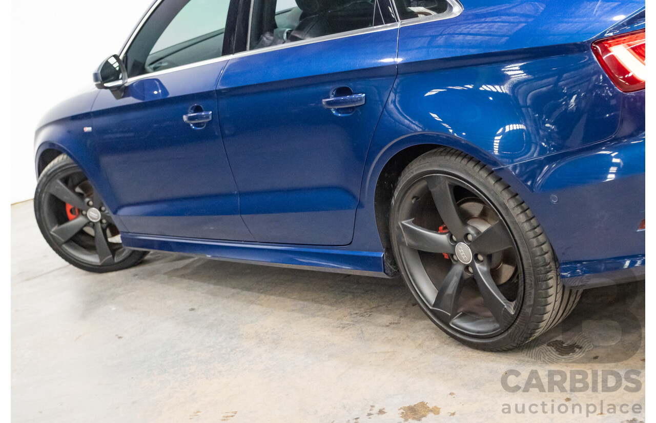 03/2016 Audi A3 1.8 TFSI Ambition Quattro (AWD) 8V MY16 4D Sedan Scuba Blue Metallic Turbo 1.8L