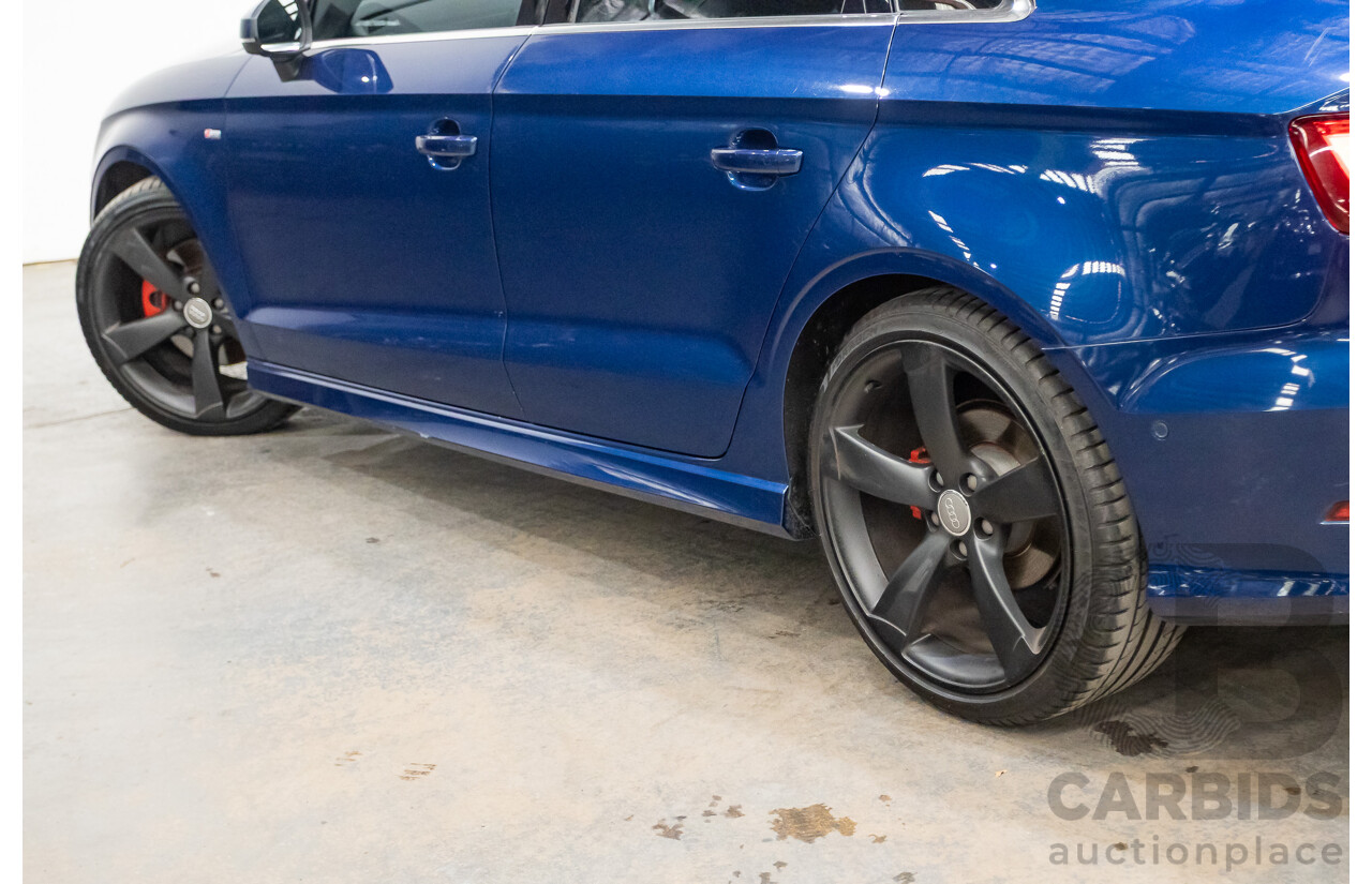 03/2016 Audi A3 1.8 TFSI Ambition Quattro (AWD) 8V MY16 4D Sedan Scuba Blue Metallic Turbo 1.8L