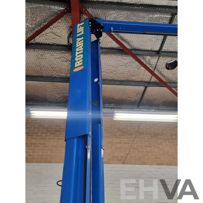 Rotary Lift, Two-Post 4500KG Asymmetric Car Hoist with Attached Height Extension Piece