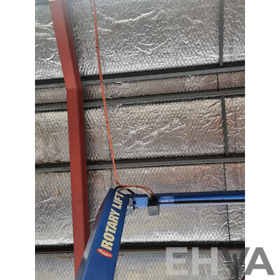 Rotary Lift, Two-Post 4500KG Asymmetric Car Hoist with Attached Height Extension Piece