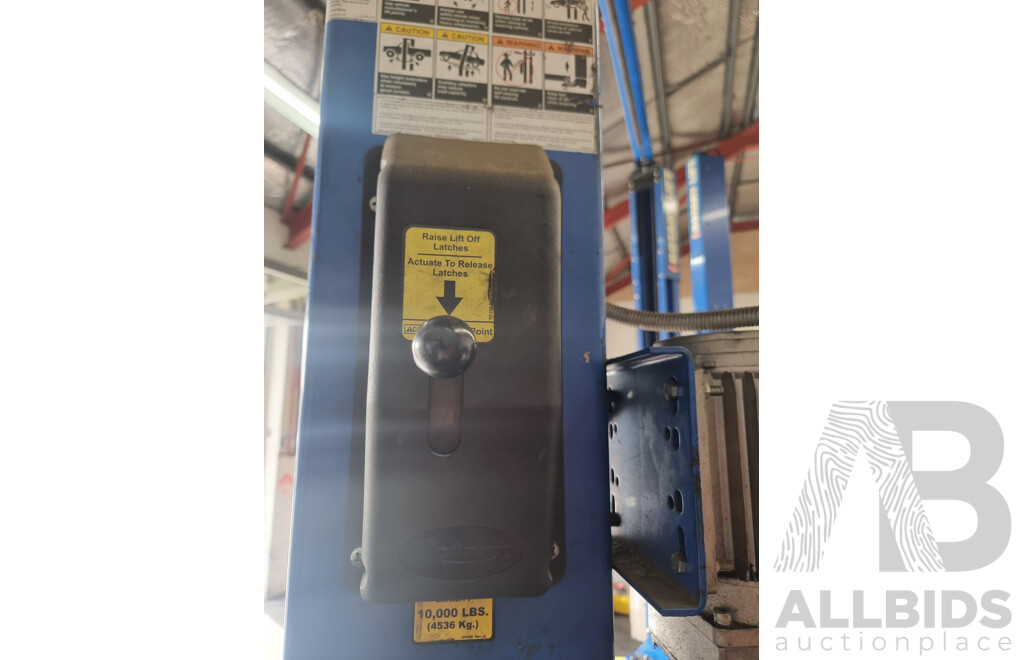 Rotary Lift, Two-Post 4500KG Asymmetric Car Hoist